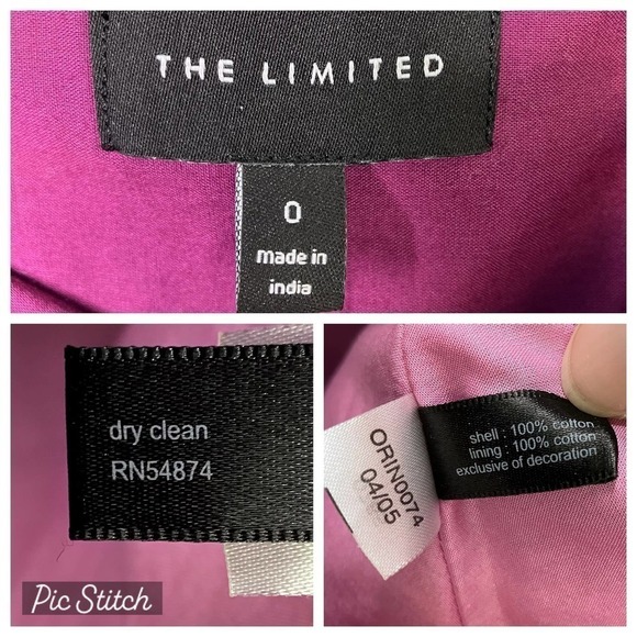 THE Limited A-Line Ribbon Trim Striped Purple Gold Bohemian Skirt Women's Size 0 - Picture 12 of 15